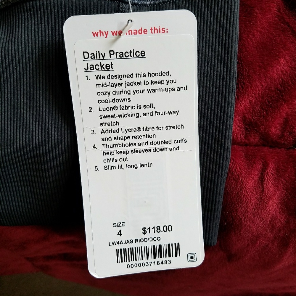 New Lululemon Daily Practice Jacket! - image 2